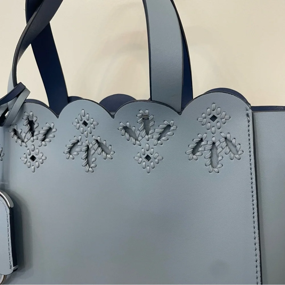 KATE SPADE Magnolia Street Mini Mina Eyelet Satchel - Pastel Blue - Picture 4 of 15